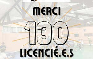 130 licencié.e.s !