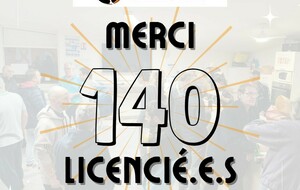 140 licencié.e.s