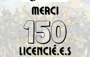 150 licencié.e.s