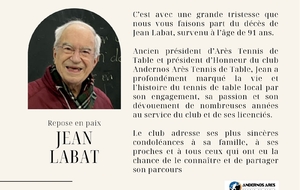 Décès de Jean Labat