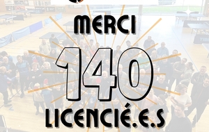140 licencié.e.s