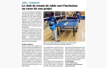 Le sport adapté à l'honneur dans Sud-Ouest 