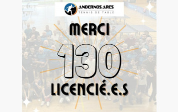130 licencié.e.s