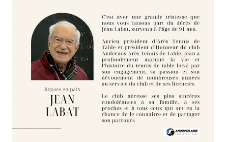 Décès de Jean Labat